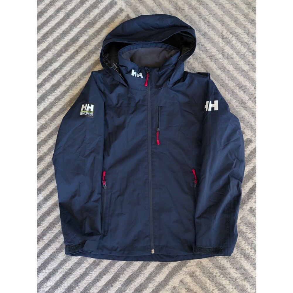 Helly Hansen Crew Hooded Navy Jacket 2.0 Women's M